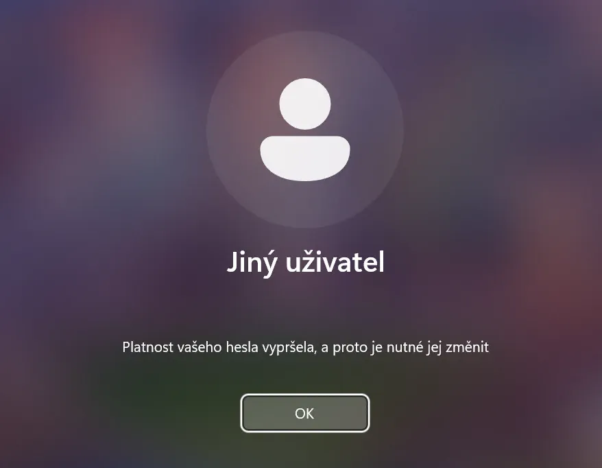 Výzva k potvrzení změny hesla